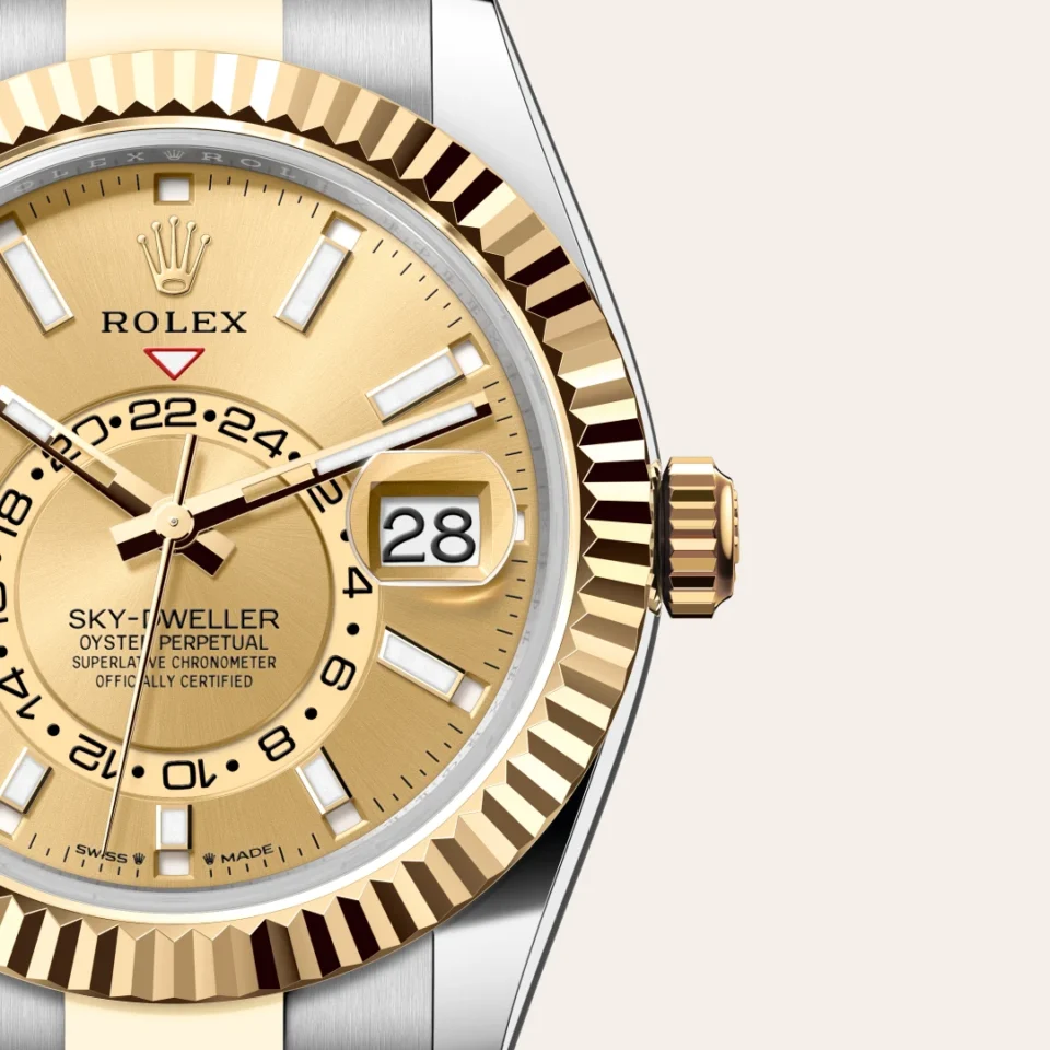 Rolex Sky-Dweller Keltainen Rolesor – Oystersteel-terästä ja keltakultaa, M336933-0001, 3 - Lindroos