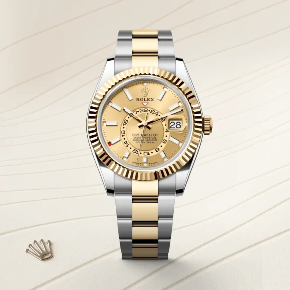 Rolex Sky-Dweller Keltainen Rolesor – Oystersteel-terästä ja keltakultaa, M336933-0001, 1 - Lindroos