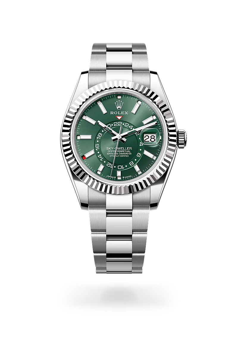 Rolex Sky-Dweller Valkoinen Rolesor – Oystersteel-terästä ja valkokultaa, M336934-0001 - Lindroos