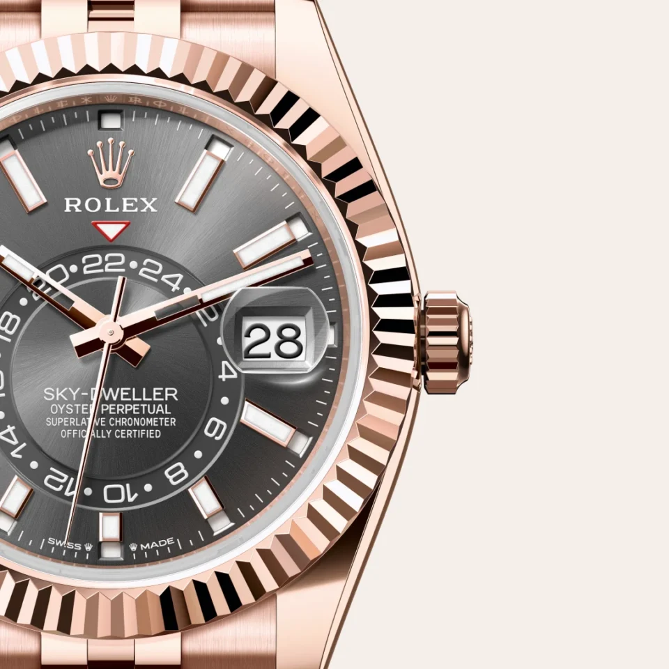 Rolex Sky-Dweller 18k Everose-kulta, M336935-0008, 3 - Lindroos