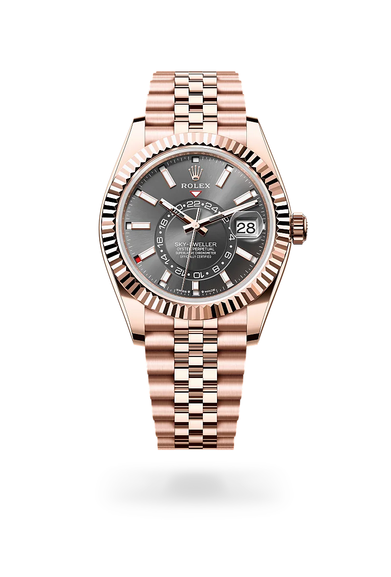 Rolex Sky-Dweller in 18 ct Everose gold, M336935-0008 - Lindroos